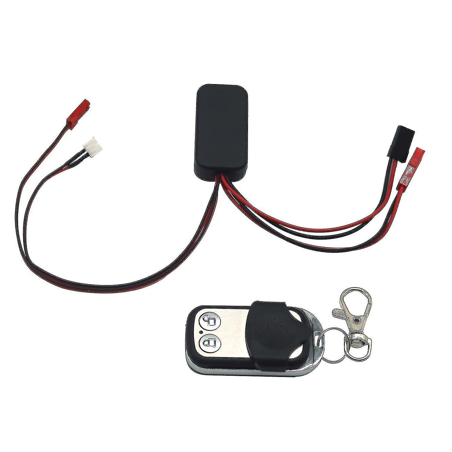 New 1:10 Rc Rock Crawler Automatic Simulated Winch Control Wireless Remote Receiver For Axial Scx10