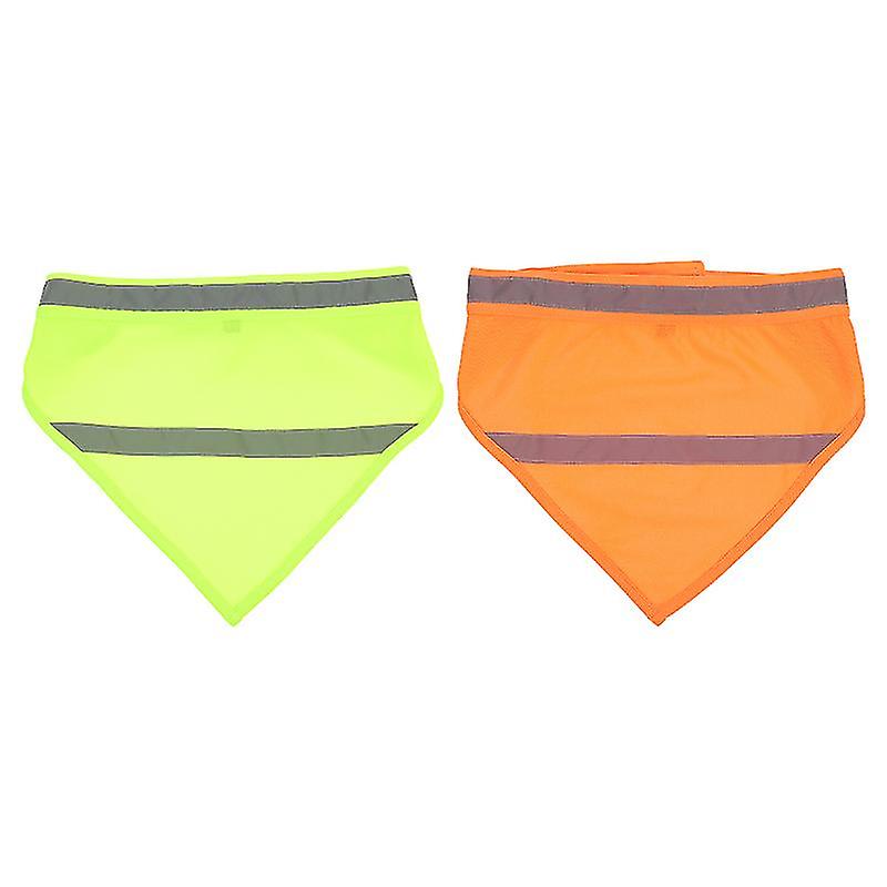 2pcs Pet Reflective Bandana