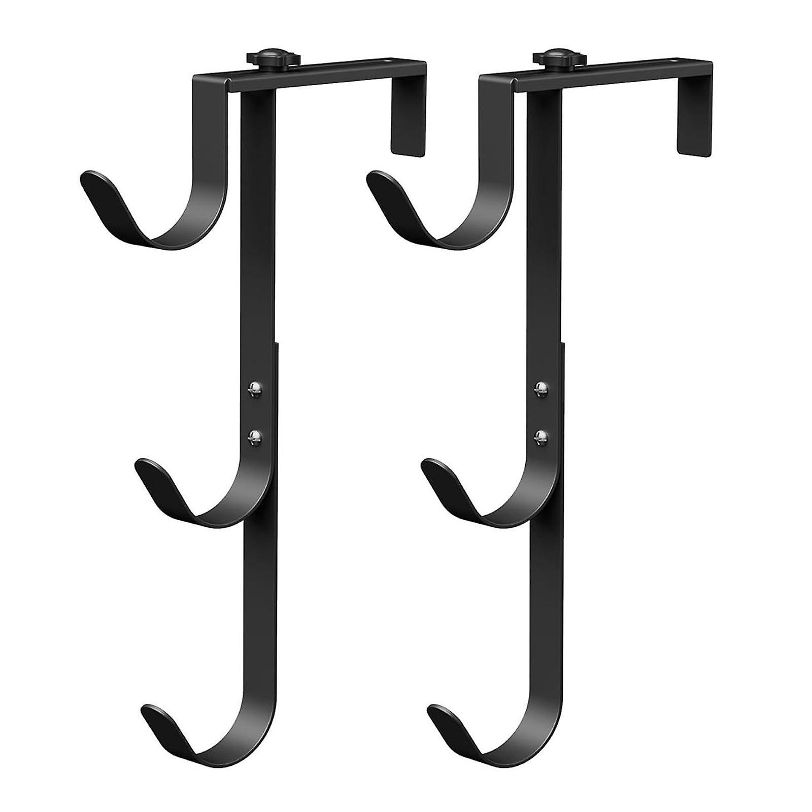 2x Pool Pole Hooks Adjustable Pool Pole Hanger for Wall Pool Equipment Fence