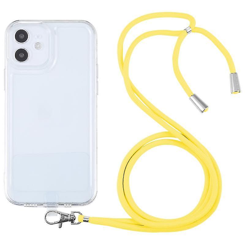 For Iphone 12 Mini Lanyard Transparent Tpu Phone Case