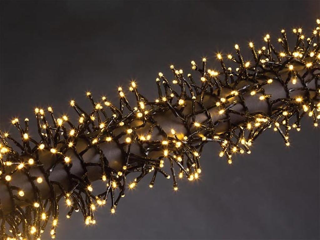 Vellight Kuma LED, lichtslinger, 12 m, 1020 leds, warmwit, zwarte kabel, voor