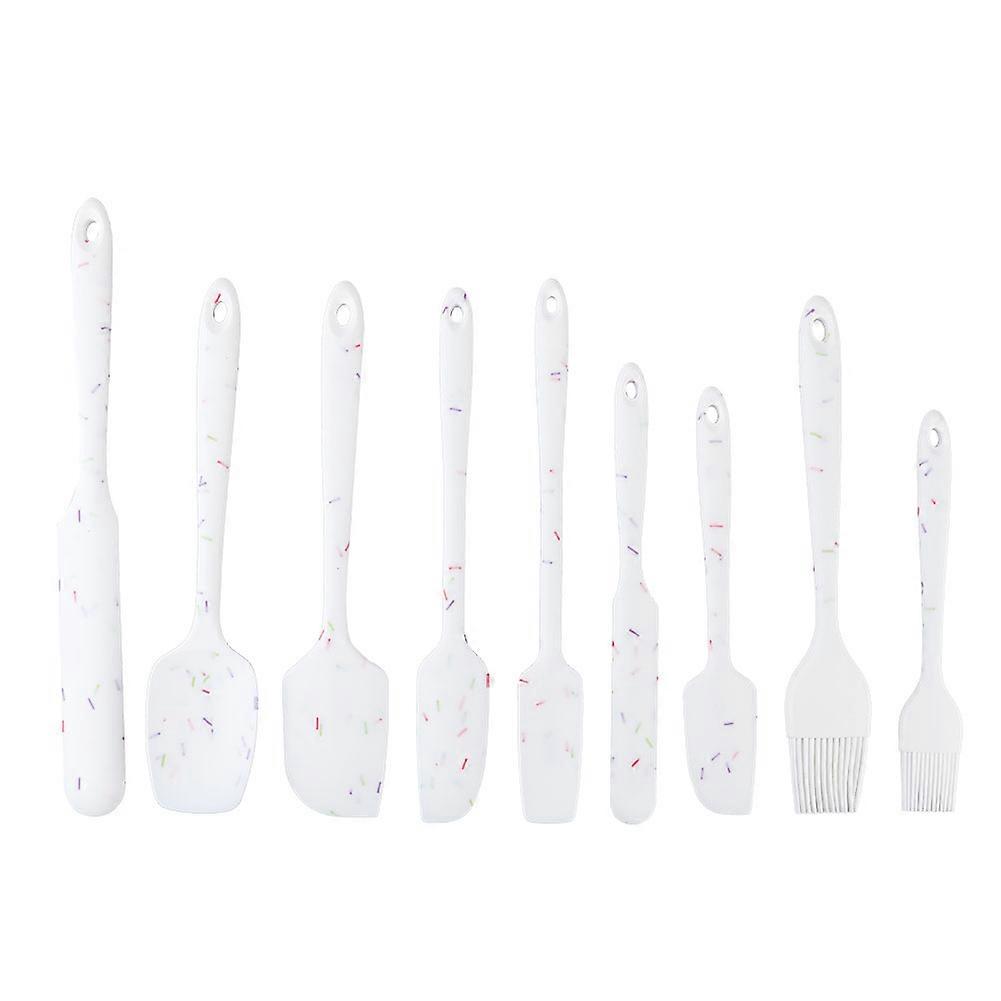 9Pcs/Set NonStick Cake Making Silicone Scraper Brush Kit Kitchen DIY Baking Accessory