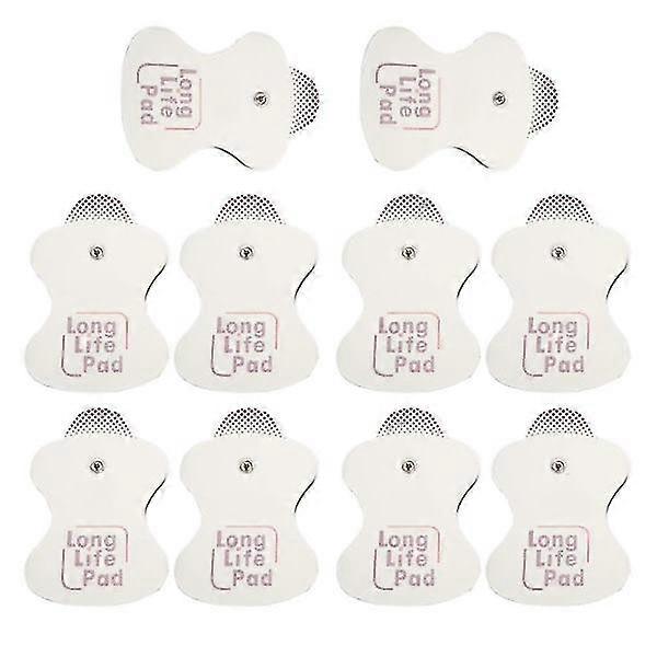 10x electrode replacement for Omron Massagers Long Life Pad 10 pcs