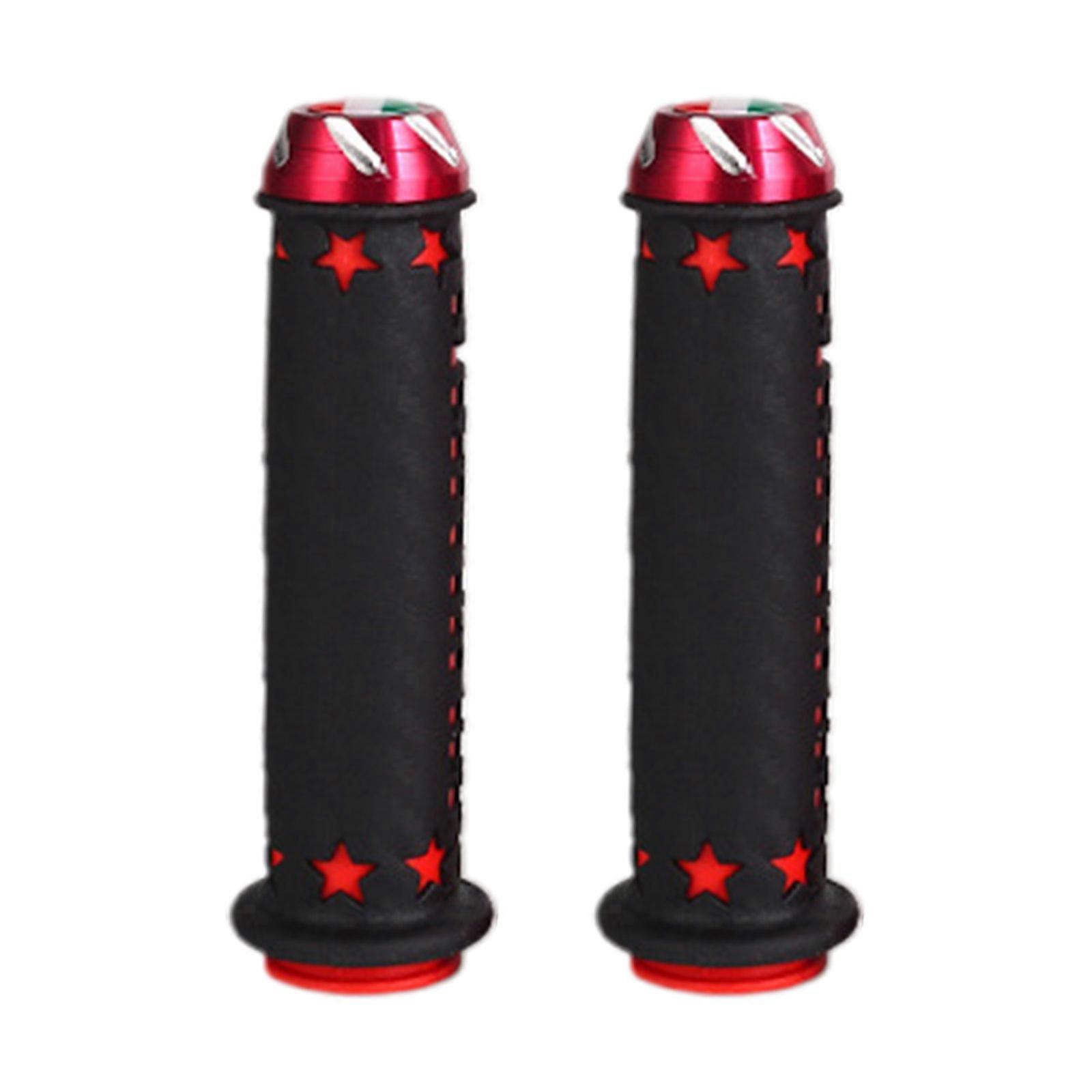 Motorcycle Non Slip Handlebar Grips 7/8" 22mm Rubber Handle Grips Universal