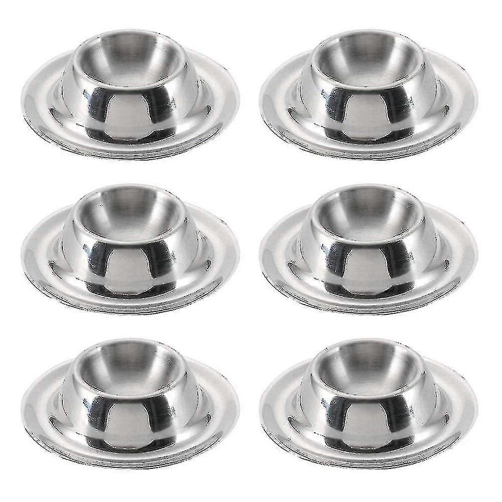 Stainless Steel Egg Cup Set Of 6 Egg Cups Set Of 6 Polished Stackable Egg Cup Egg Cup Egg Stand