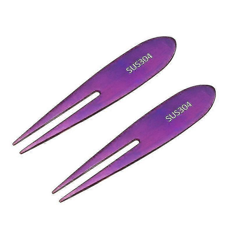 2pcs Kitchen Tableware, Fruit Picks Stainless Steel