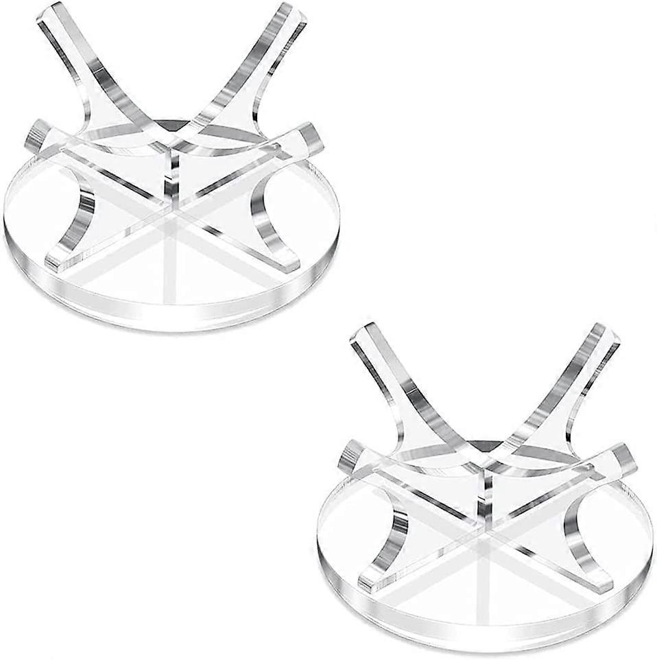 2 Pieces Small Ball Holder Acrylic Baseball Holder Softball Display Rack Sport Ball Display
