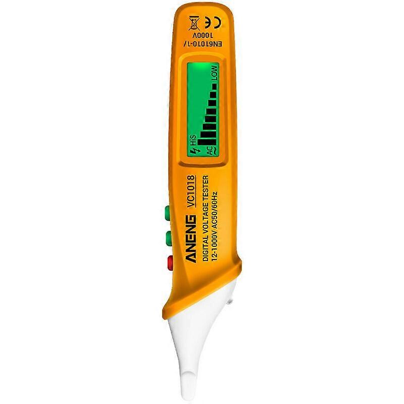 Voltmeter Electrical Sensor Test Pen AC Digital Voltmeter Orange