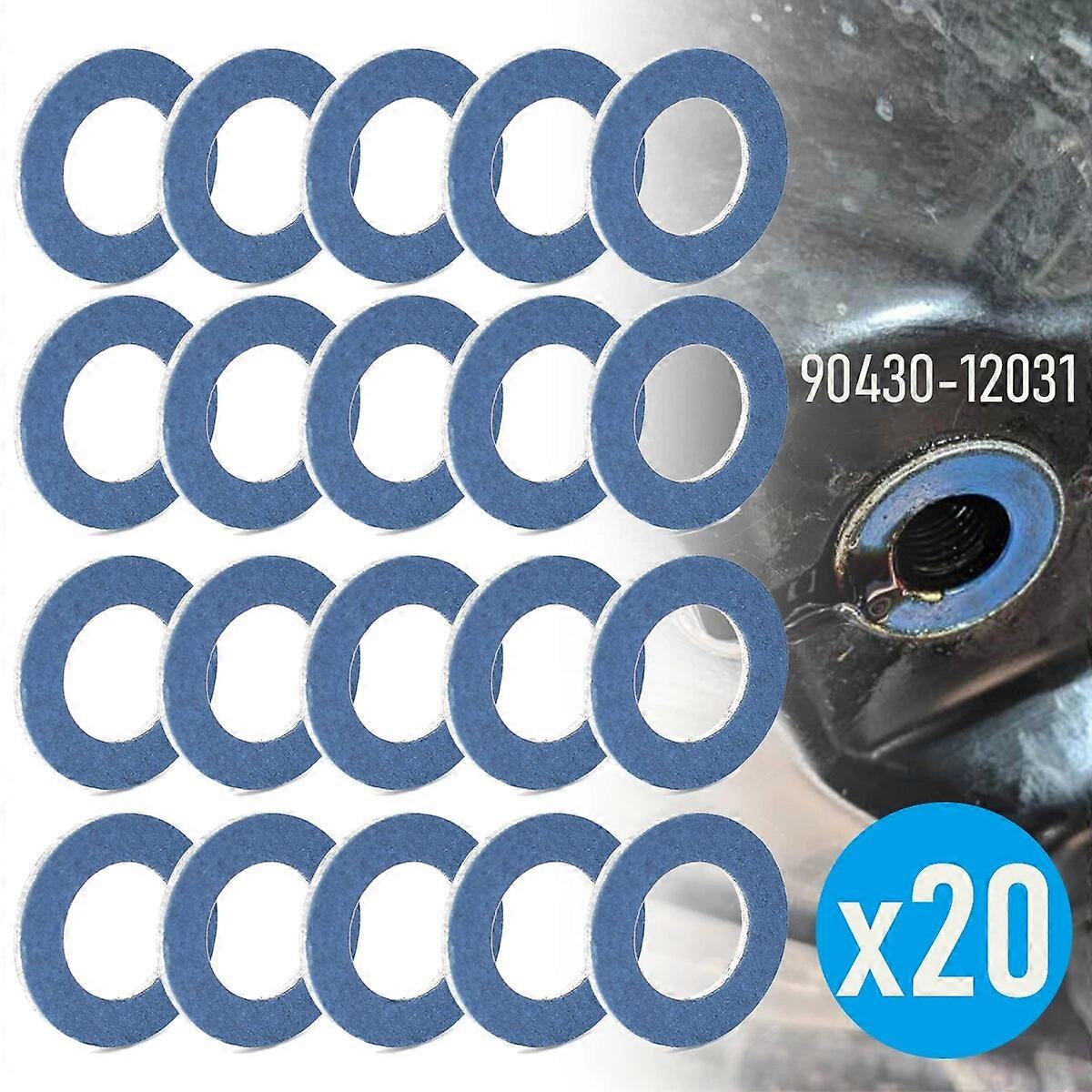 20PCS Thread Oil Drain Sump Plug Gaskets Washer 12mm Hole Seal Ring Car Engine For Toyota Camry Corolla Lexus OE# 90430~12031 FN9U0212
