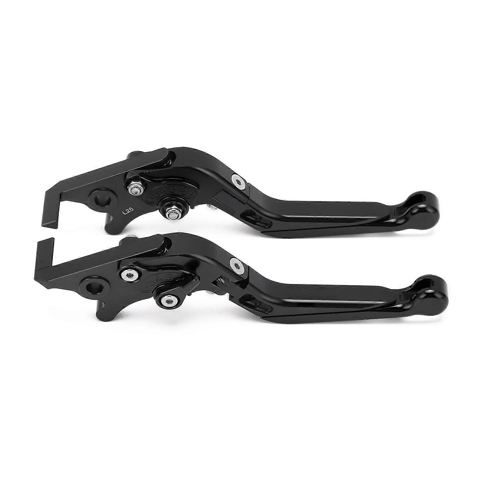2 Pcs Motorcycle Left Right Brake Levers Motorcycle Modification Accessories Pit Dirt Motocross Parts Replacement for YAMAHA NMAX 155 20152021Black E2