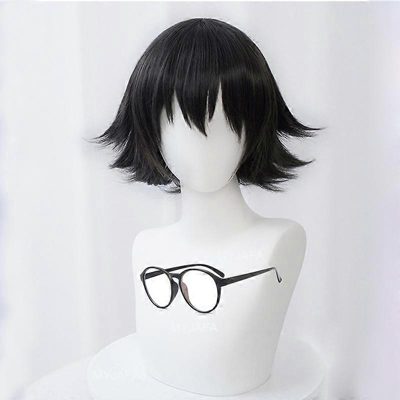 Anime Hunter X Hunter Shizuku Murasaki Cosplay Wig Short Black Styled Heat  Resistant Synthetic Hair Wigs Wig Cap Glasses
