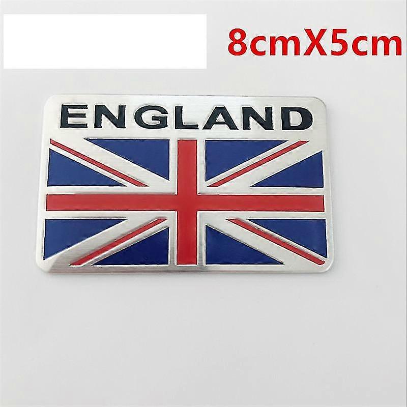 自動車オートバイエクステリアアクセサリーイギリス国旗アルミニウム合金カーステッカー