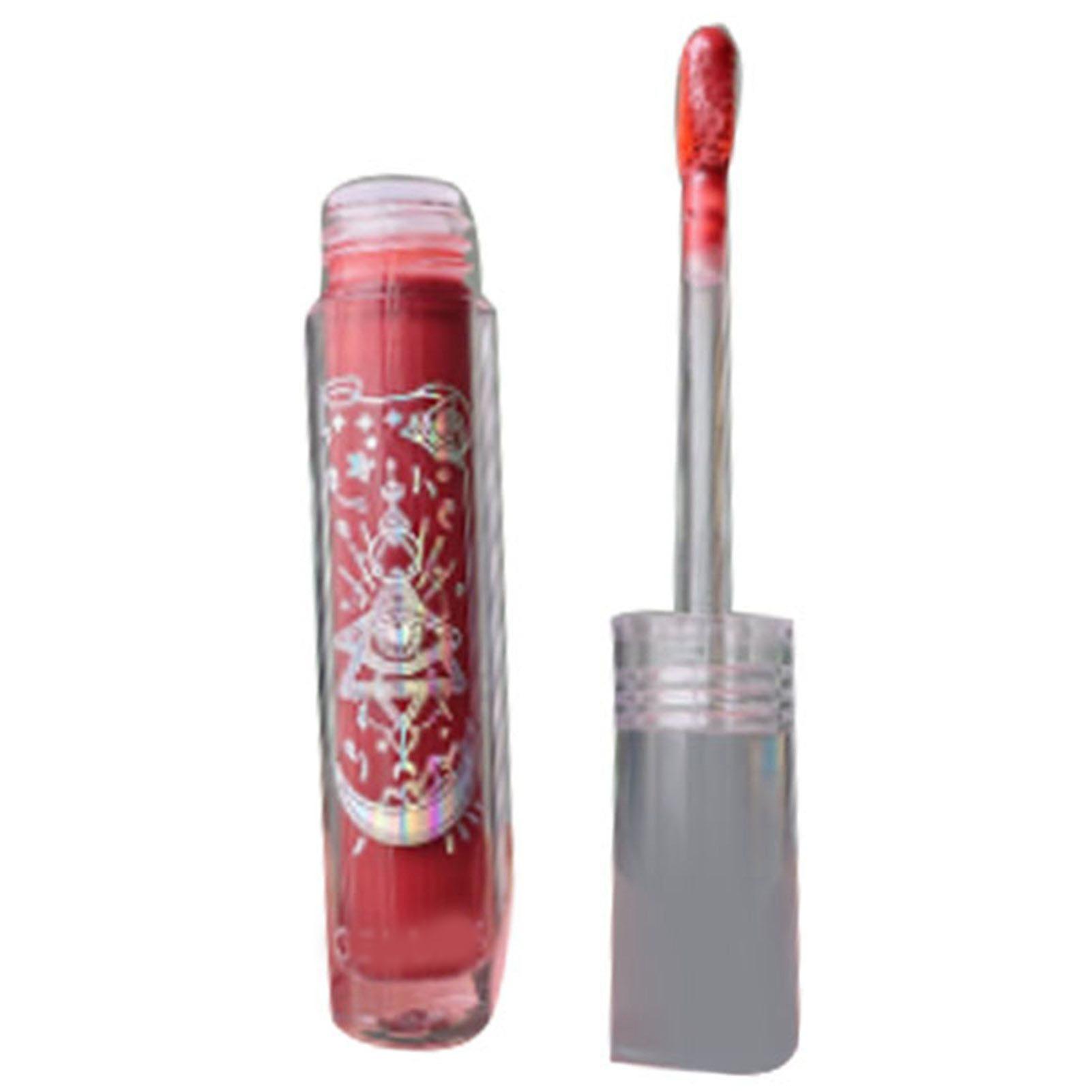 Water Gloss Mirror Lip Glaze High Color Rendering Long Lasting Hydrating Refreshing Lip Gloss Red