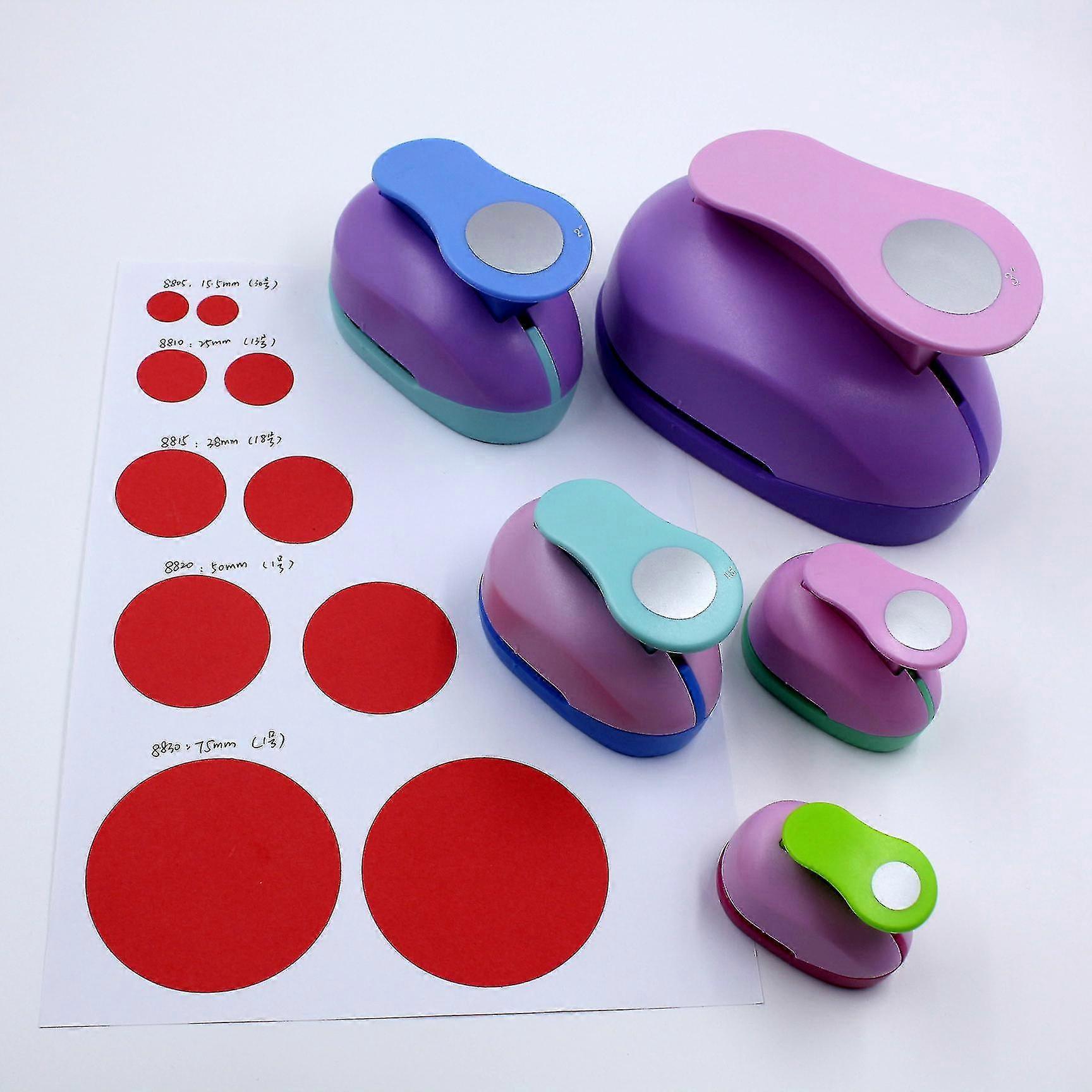 Round Hole Punch, 5round Hole Punch Compatible With Paper Crafts,5different Sizes Of Round Hole Punches