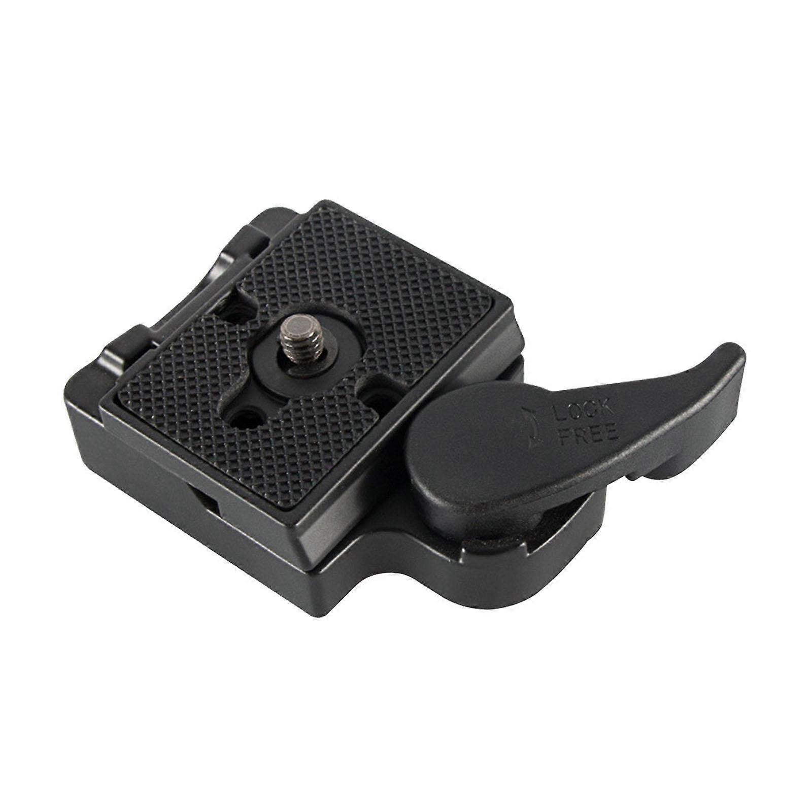 Camera Quick Release Plate Adapter Sturdy Camera Mounting Adapter for Tripod Black
