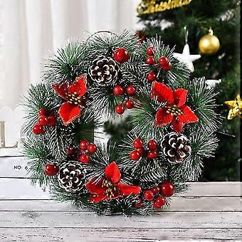 Weihnachtskränze für Haustür außerhalb Weihnachten Kranz für Weihnachtsfeier Dekorationen