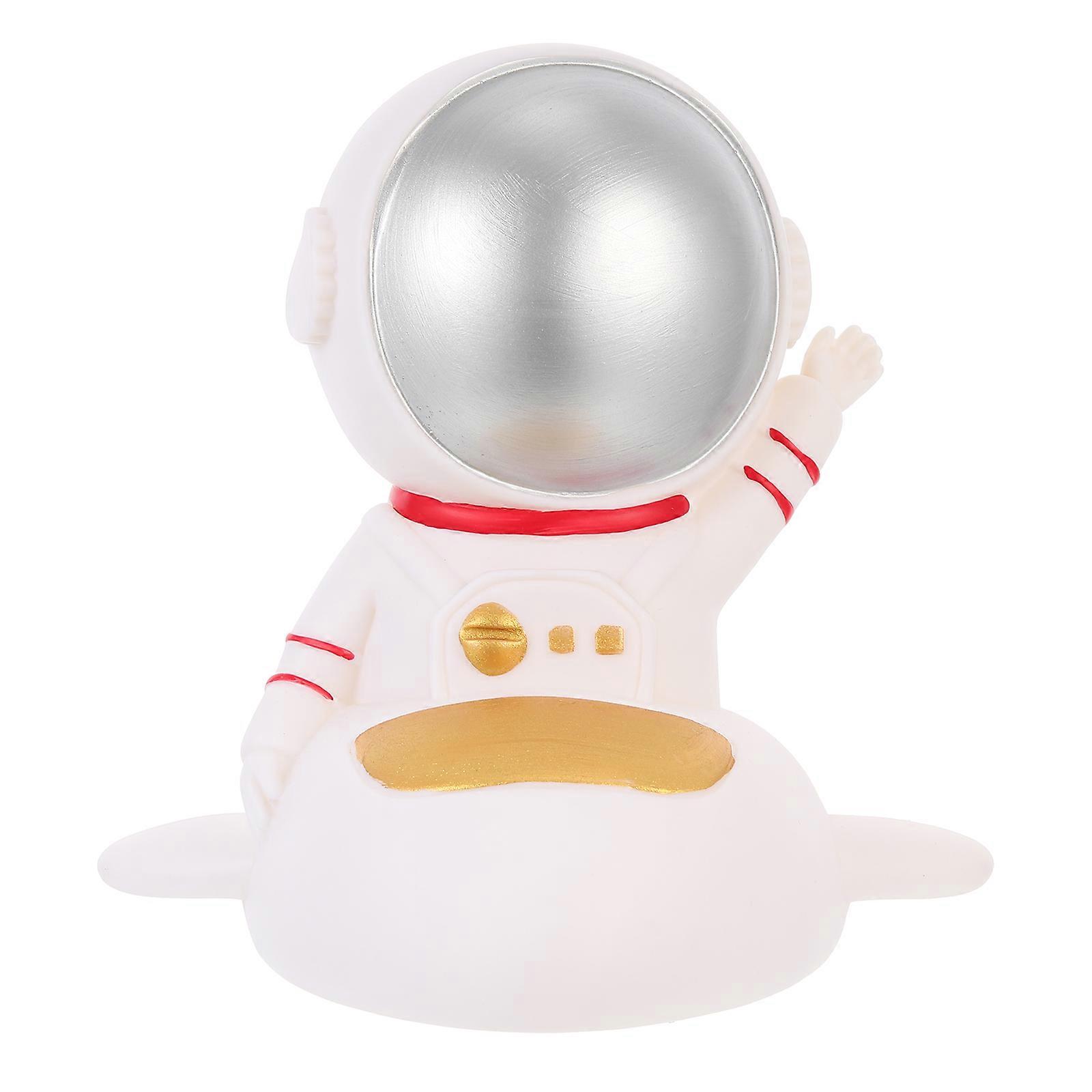 Tabletop Decorative Saving Box Astronaut Design Saving Jar Household Piggy Bank