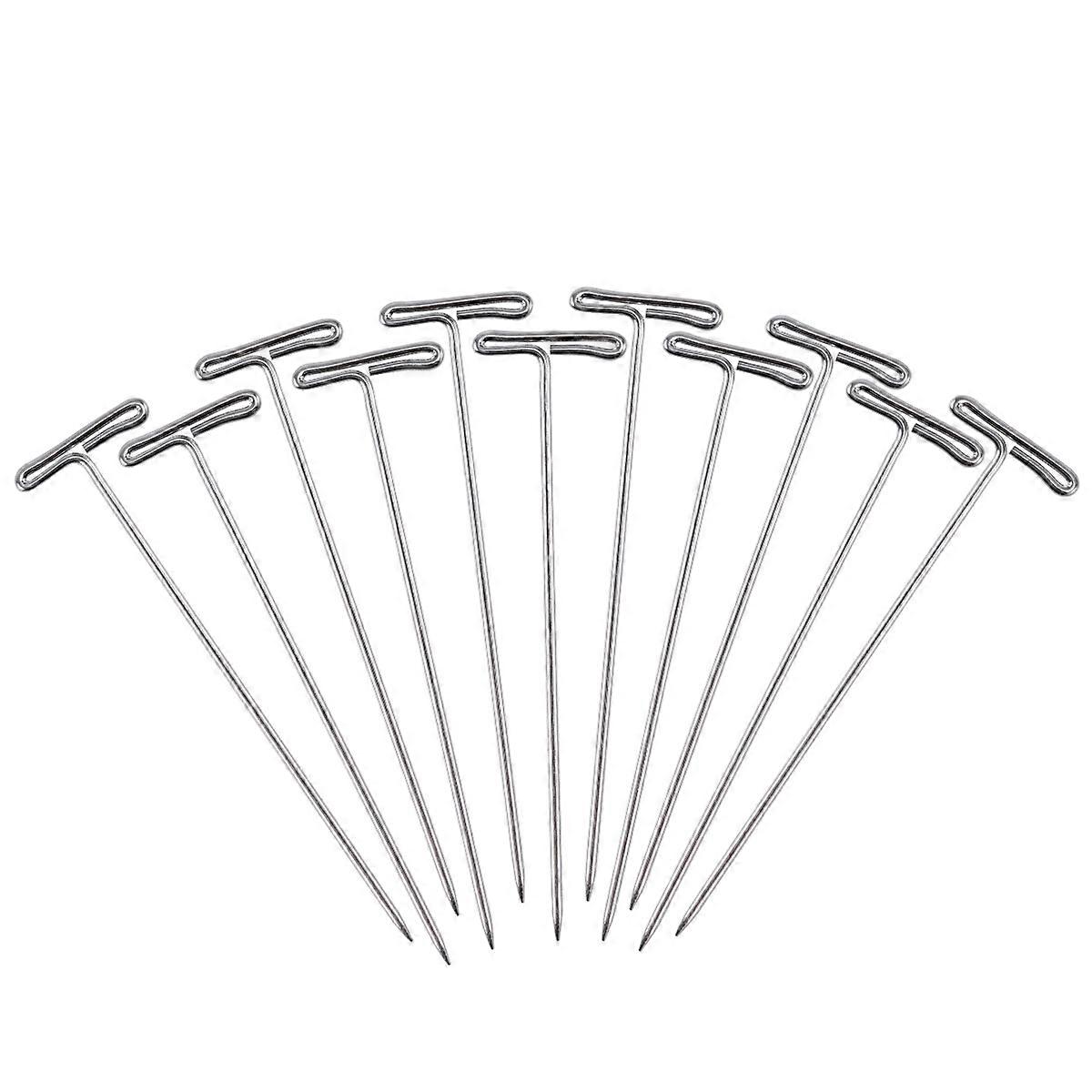 70pcs Wig T-Pins 2 Inch with Plastic Box for Blocking Knitting Modelling Crafts