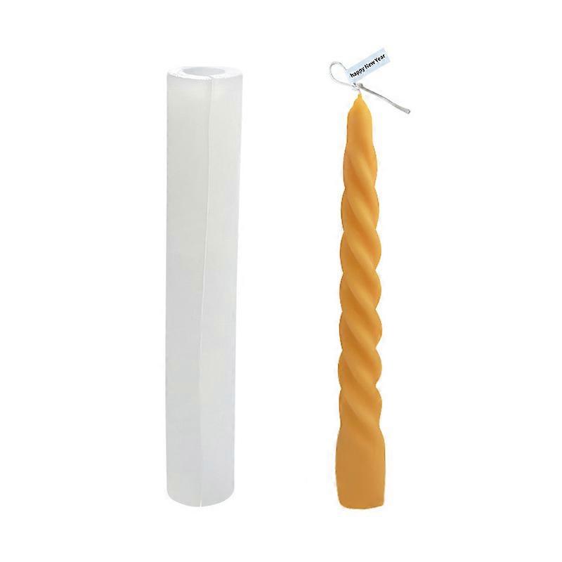 DIY Long Rod Twisted Candle Silicone Mold Open Silicone Mold Molds for Resin Candle Making Kit Forms for Candles Handmade Form