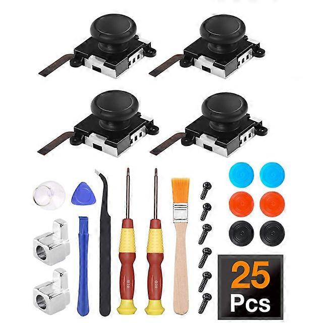 25In1 Joycon Joystick Replacement Kit for Nintendo Switch Ns Left Right Controller Repair Parts 3D Analog Thumb Stick Accessory