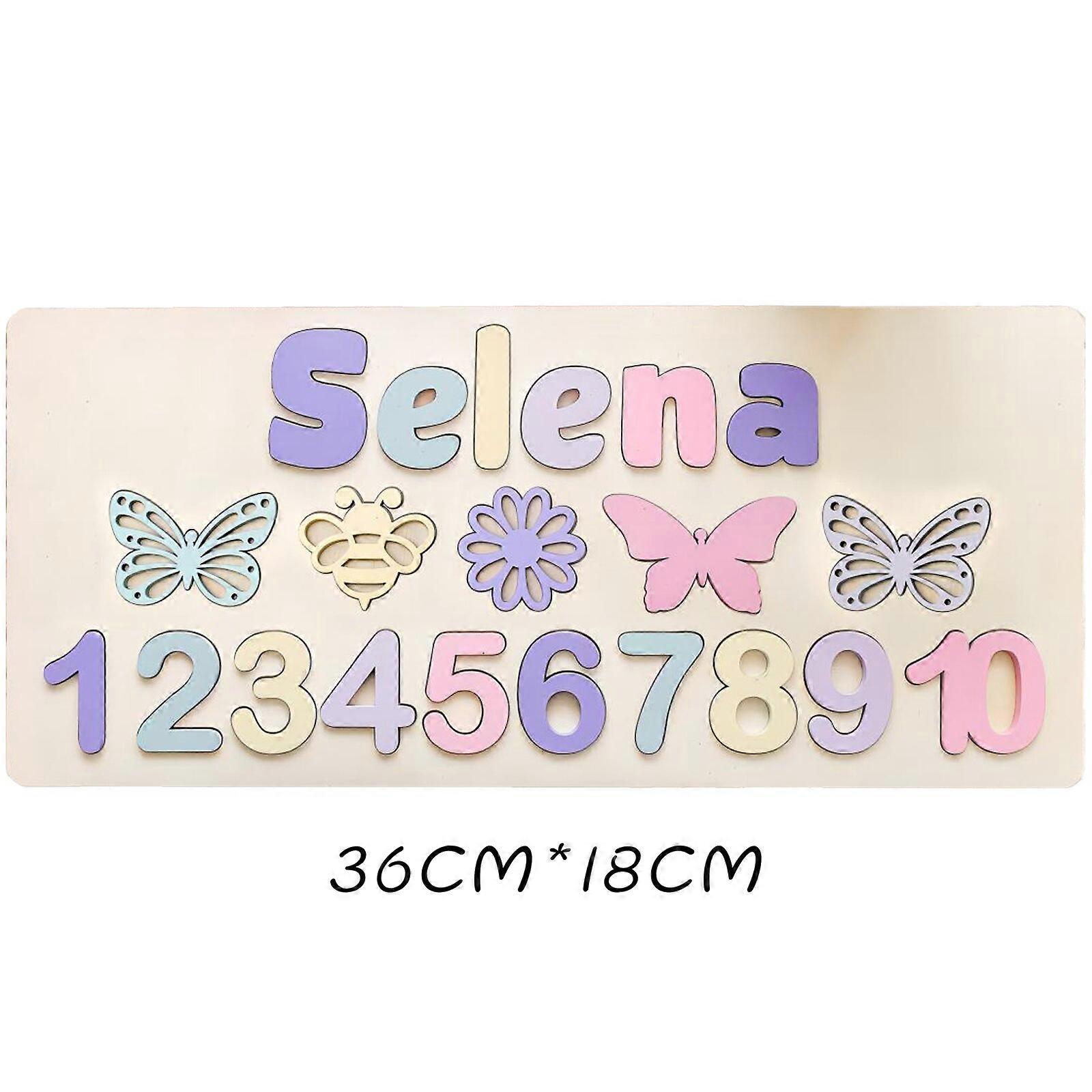 Personalized Name Puzzle Customized Educational Wooden Puzzle Toys For Toddlers Creative Early Learning Gifts For Baby Boy &girl - Custom Jigsaw Puzzl