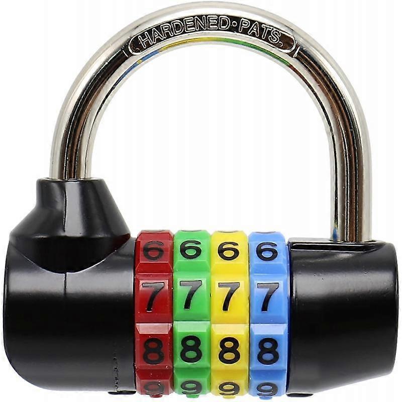 U-shaped code padlock, 4 digit code, suitable for locks, doors, cabins, suitcases