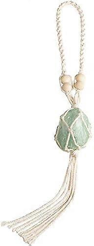 Green Fluorite Meditation Healing Crystals Feng Shui Hanging Ornament for Car, Window, Home Decor