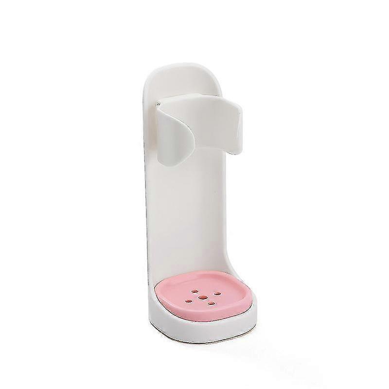Color Contrast Toothbrush Wall Mount, Pink