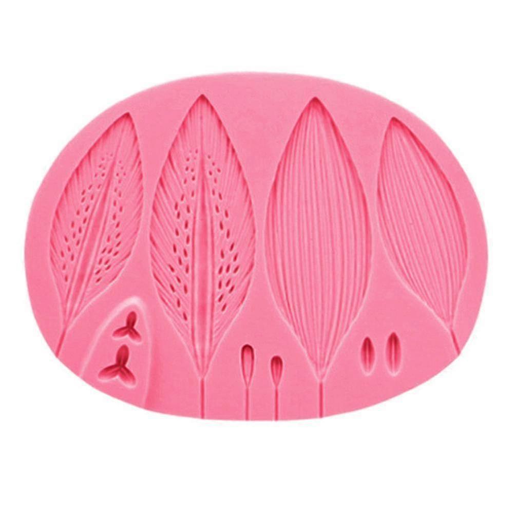 Blue Reusable Lily Leaves Shape Cake Fondant Diy Baking Tool