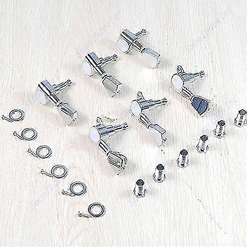 6pro Chrome Guitar String Tuning Keys Pegs Tuners Machine Heads For Gibson 3r+3l