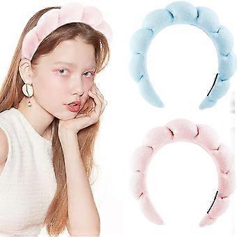 2 PCS Puffy Makeup Headband Spa Headband for Women Skincare,Shower
