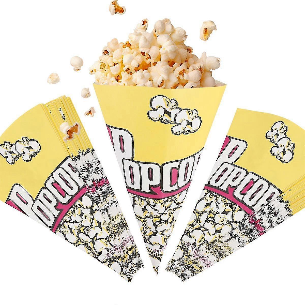 100x Popcorn Taschen Papiertüten Mandeln Popcorn S
