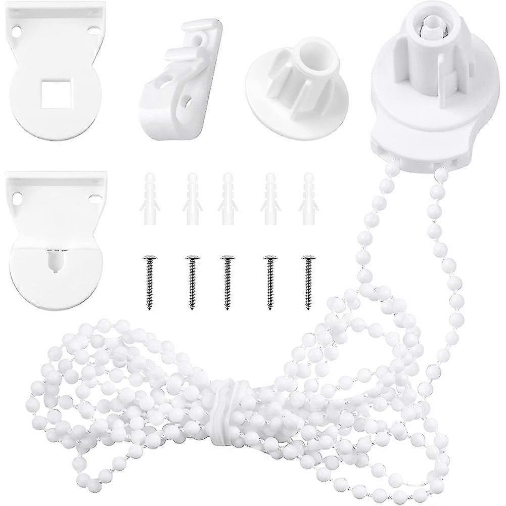Roller Blind Fittings Kit, Roller Blinds Brackets With Beaded Chain, Curtain Roller Accessories For