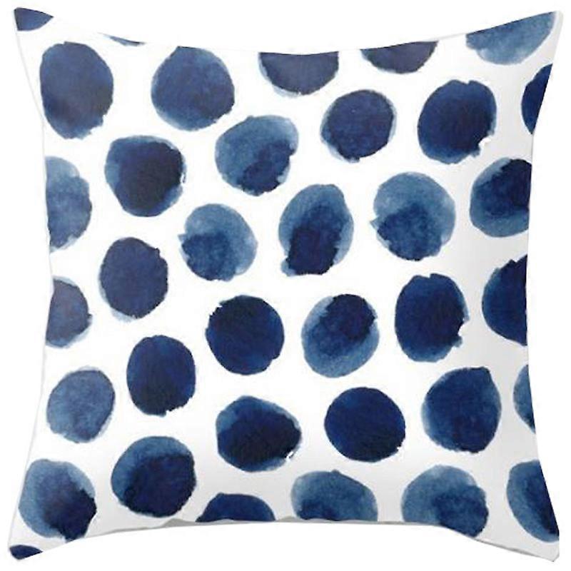 Blue Themed Pillowcase Waist Cushion Cover Sofa Art Decor