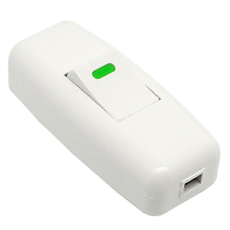 Lamp Switch, Bedside Lamp Switch, Inline Rocker Switch for Nightstand Table Lamp Power Button Replacement, 2 Pack