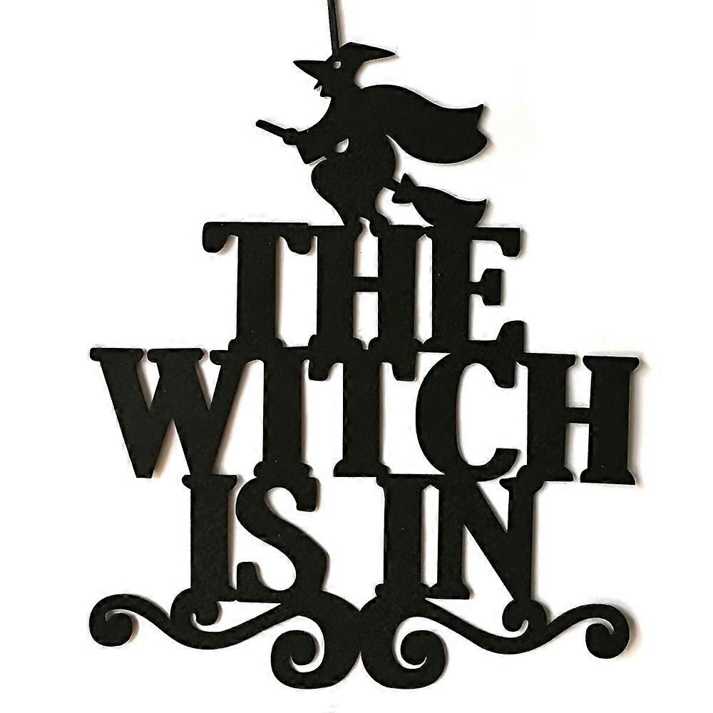 Halloween Theme Trick or Treat Bat Spidernet Witch Door Pendant Party Wall Hanging Welcome Signs Creative Plaque Props Decoration