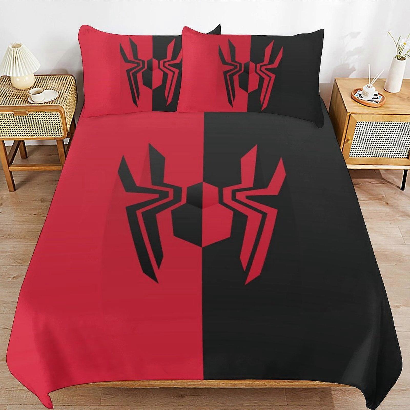 v6743  Bed Sheets Bedding Spider-Man Bedding Sets Ultra Soft Skin-Friendly Duvet Cover 3 Piece, Cute Comforter Cover Bed Set for Boys Girls Kids ( 1 D