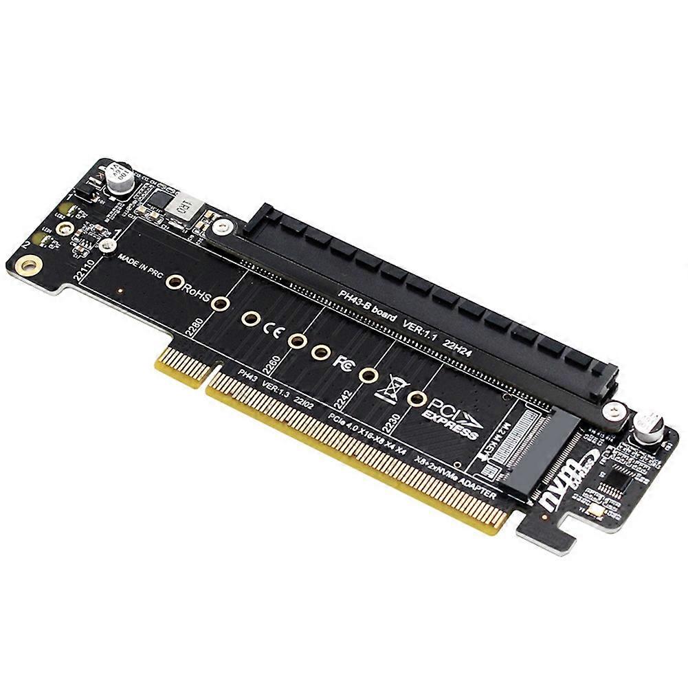 PCIE4.0 Split PCIE4.0 X16 to X8+X4+X4 Split Card Nvme Pcie4.0 Expansion Card 2 NVME Input Port Expa