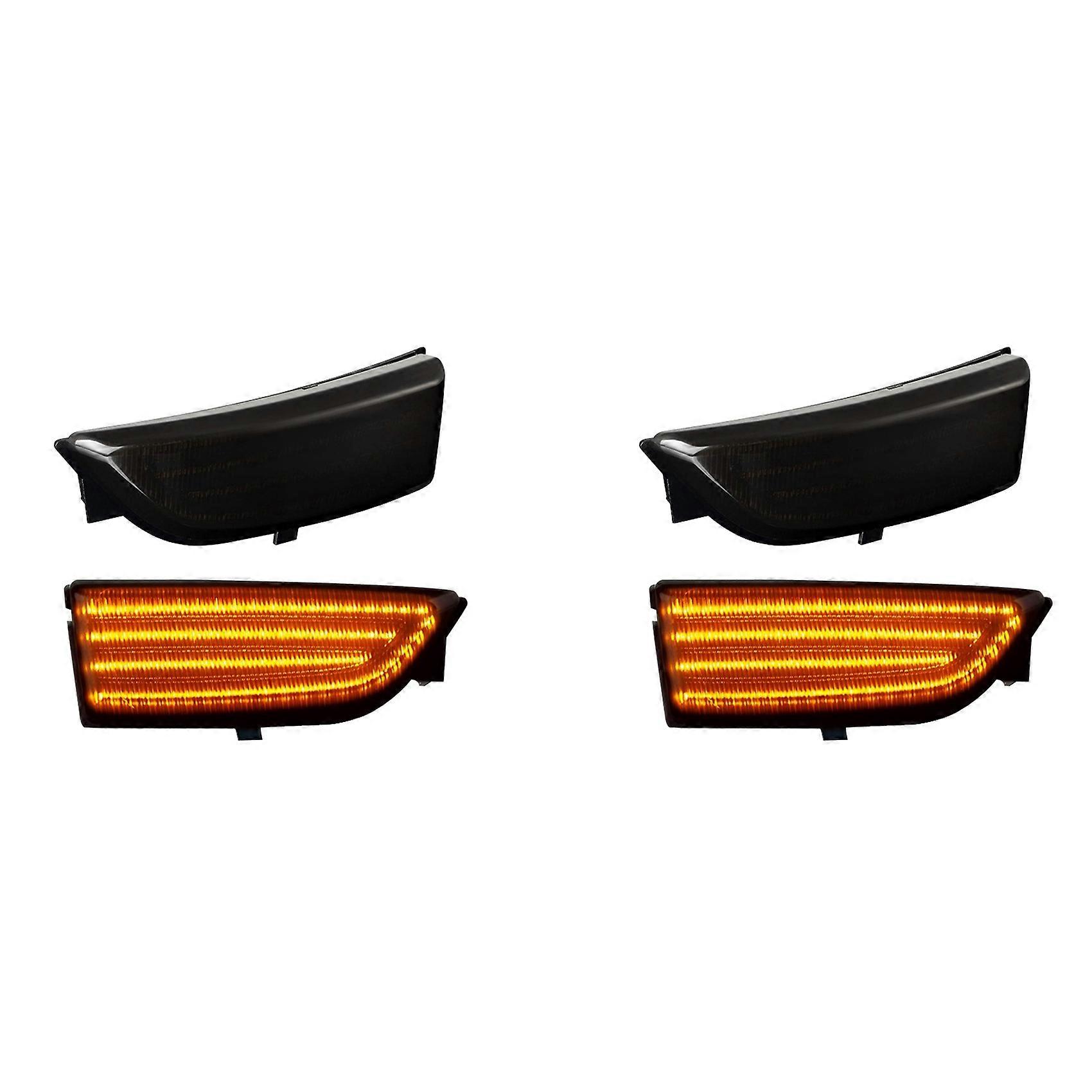 4x Car Dynamic LED Turn Signal Rearview Mirror Lights Blinker for Everest 2015-2019 T6 Wildtrak Smo