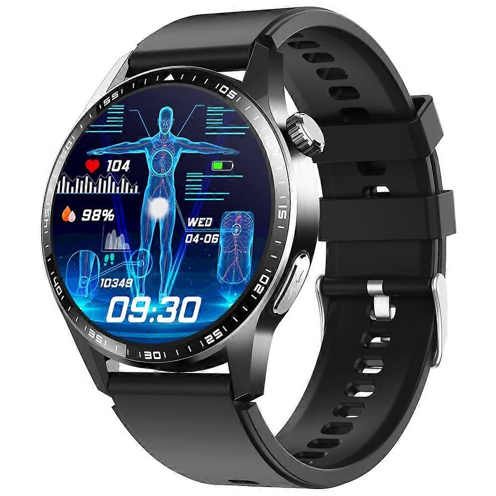 F400  1.55 Inch Screen Smart Watch Black Silicone