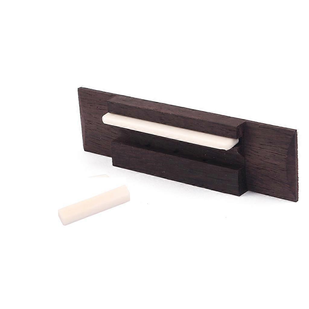 Rosewood Bridge With Bone Saddle and nut for 3 String CIGAR BOX Guitar