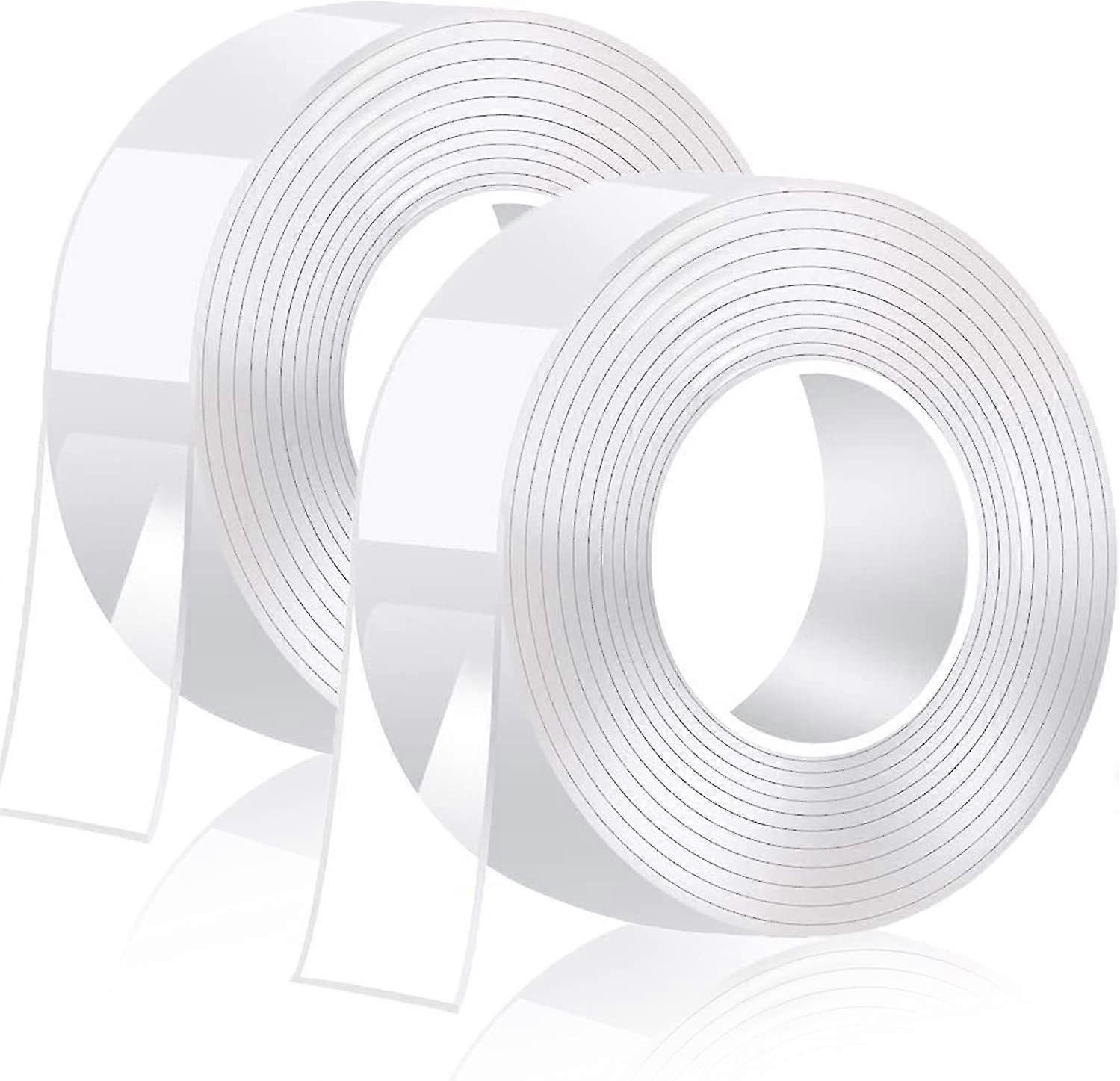 10M Double Sided Extra Strong Transparent Traceless Nano Tape Powerful, Removable, Washable, Reusable Double-Sided Gel Tape for Carpet, Home
