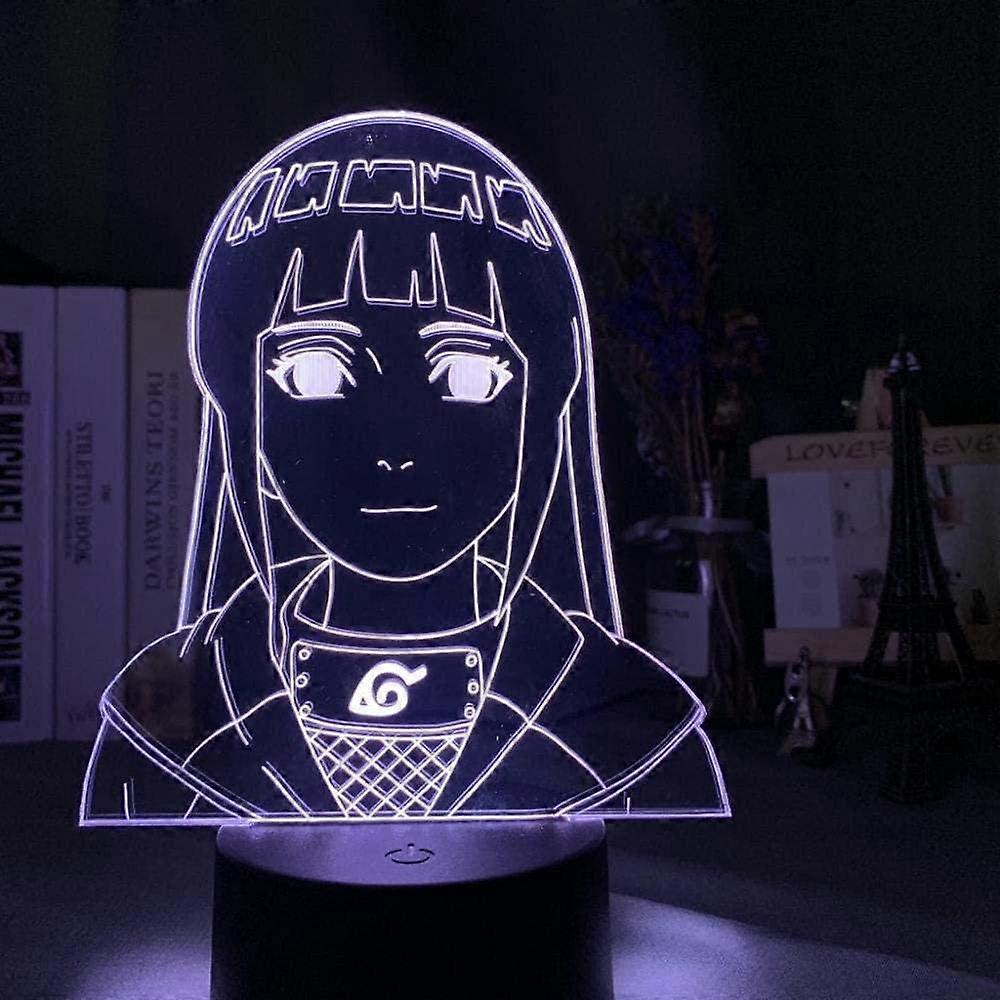 Naruto Kakashi Uchiha Sasuke 3D Illusion Night Light Lamp Smart Touch, RGB Effect USB Cable Powered Creative 3D Japanese Anime Lamp