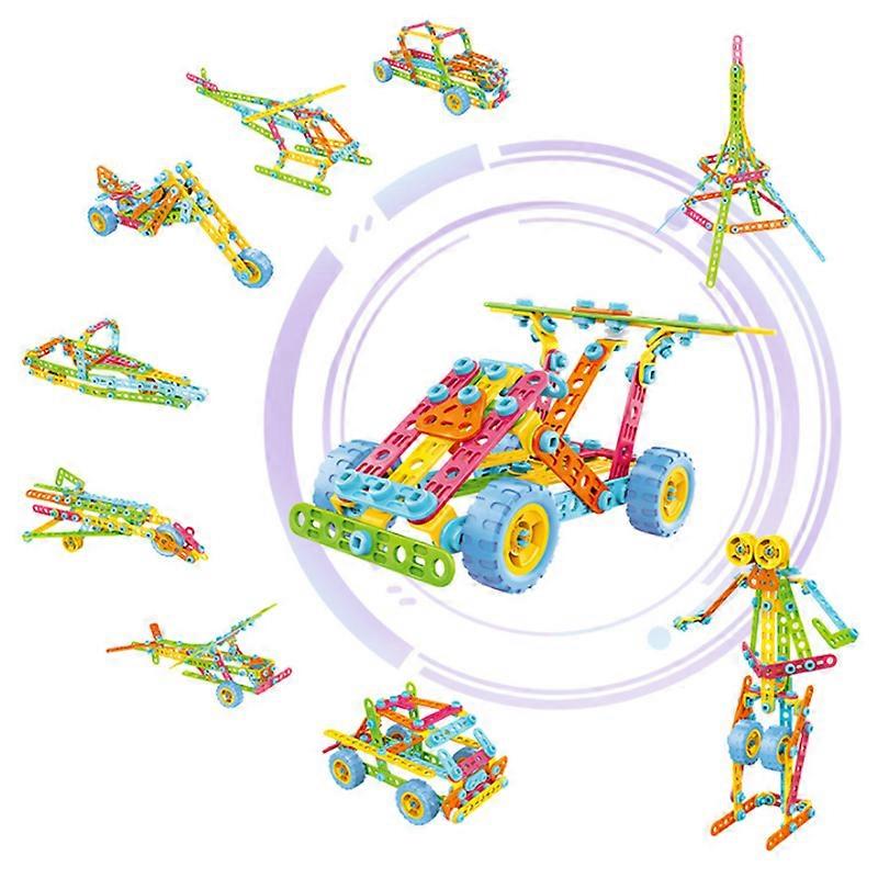 Building blocks children's DIY assembly and disassembly toy car cross-border robot disassembly