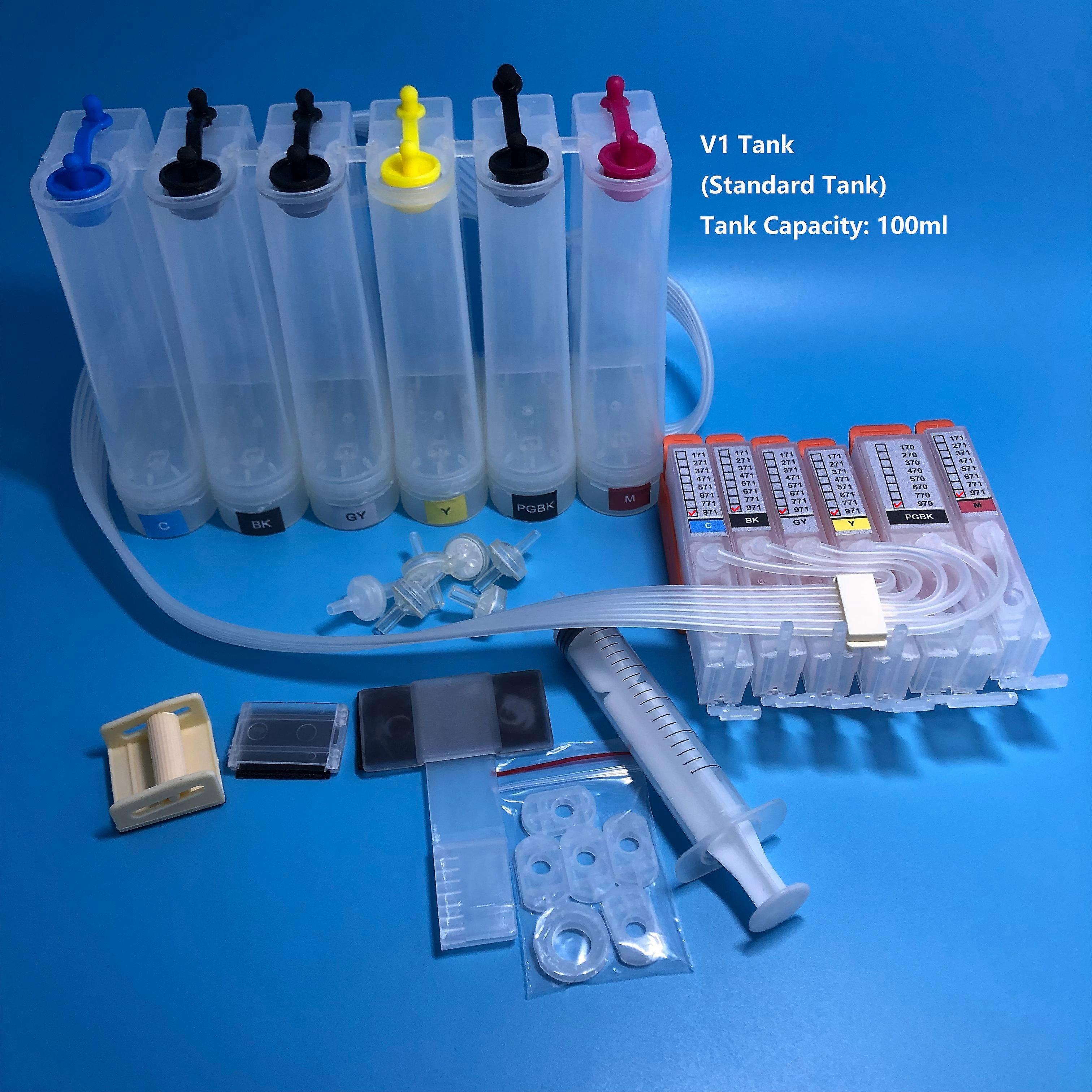 6Color PGI-970 CLI-971 Continuous Ink Supply System for Canon PIXMA MG7790 TS8090 CISS