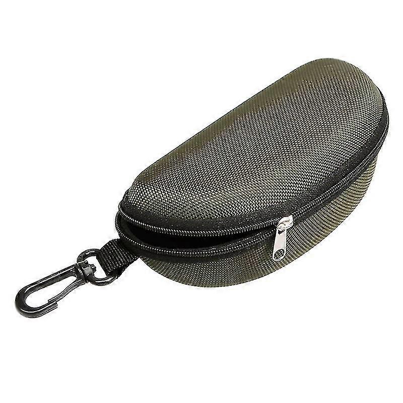 Portable Sunglasses Case Glasses Protector Lightweight Zipper Eyeglass Shell With Carabiner