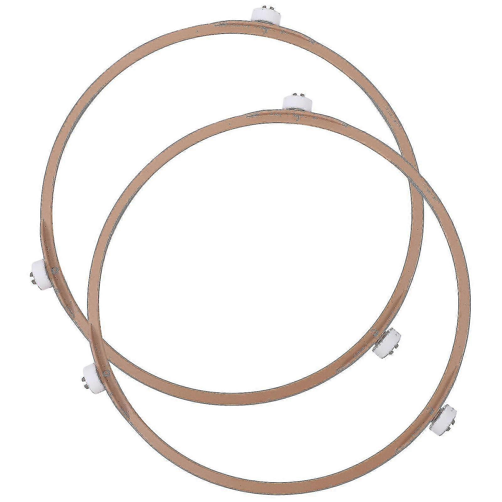 2pcs Mikrowellen-Drehteller-Ringe Mikrowellenherd-Tablett rotierende Rollen-Stützringe-xjw