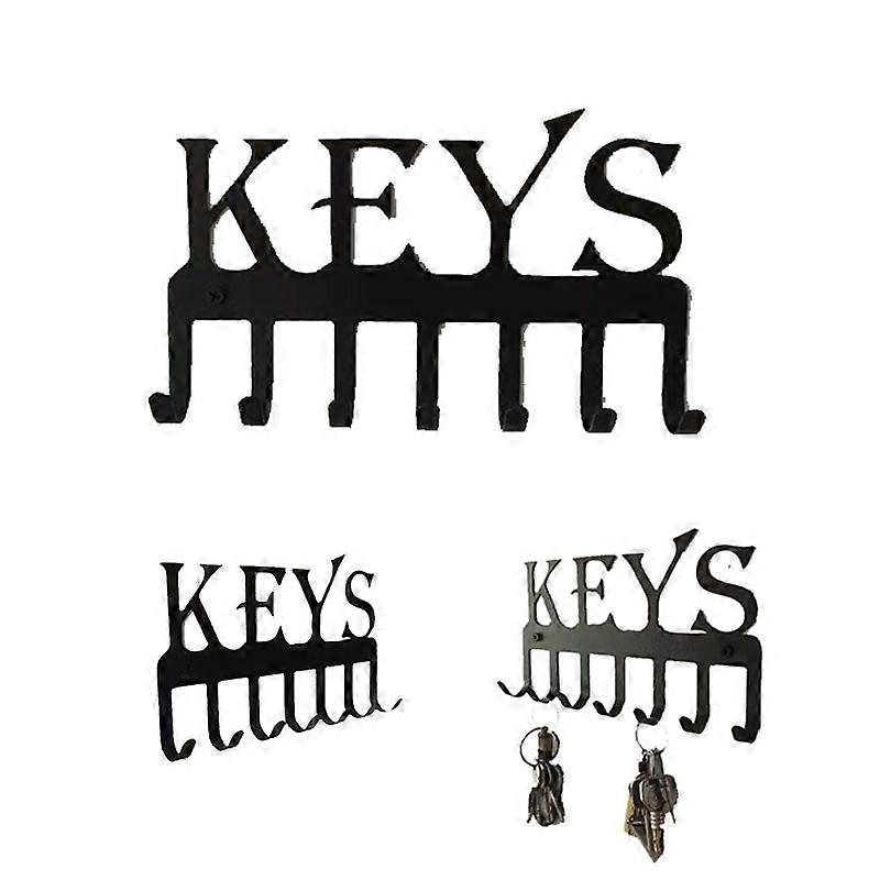 Decorative Metal Key Hook Metal Wall Mounted Key Holder 7 Hooks Key Rack For Entryway Key Cabinet Room Dcor