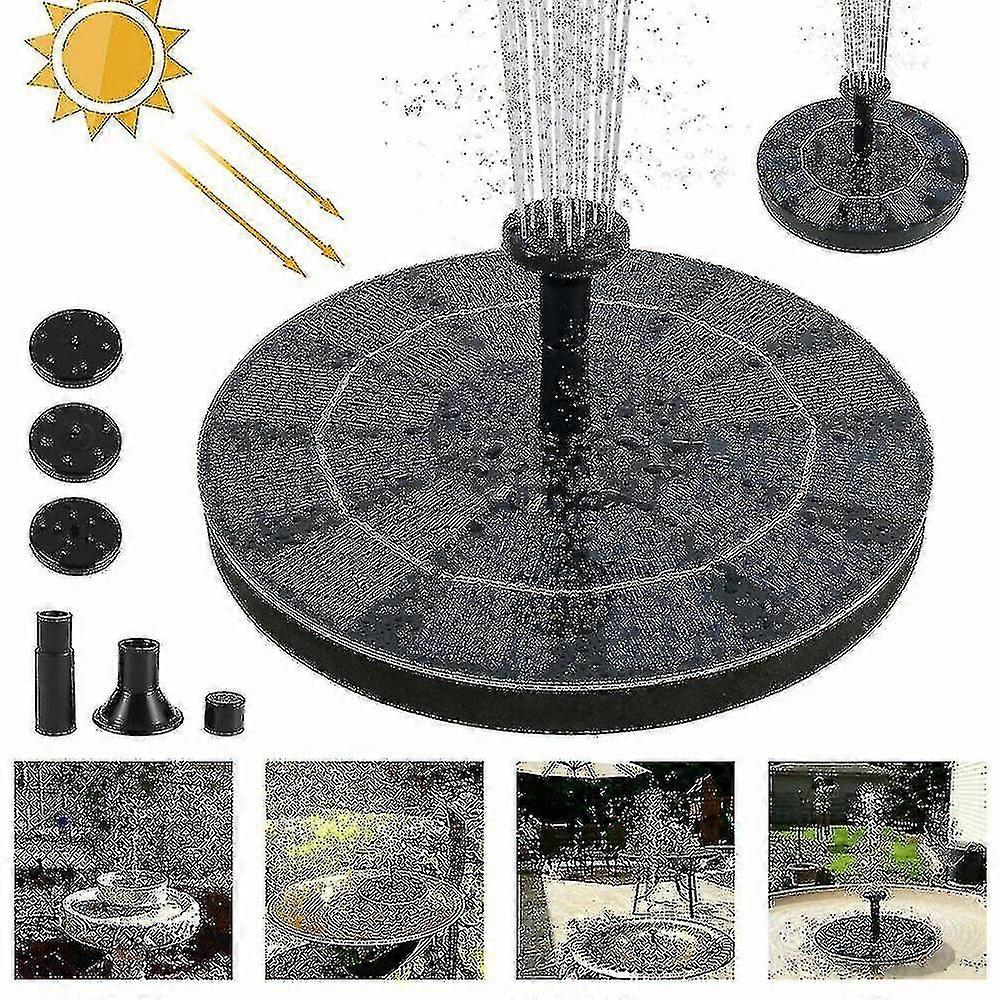 2024 New 1.4w Solar Powered Floating Pump Water Fountain Home Garden Dcor