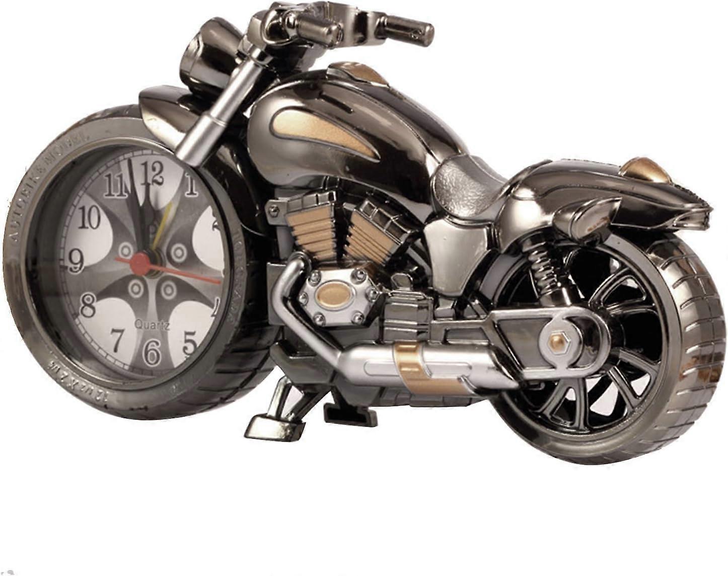 Creative Motorcycle Shape Alarm Clock, Desk Model Motorcycle Clock For Adult Children(Four Designs, Random Delivery)